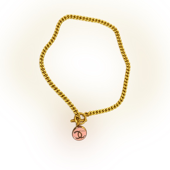 CHANEL Jewelry - Chanel Button Gold Chain Necklace